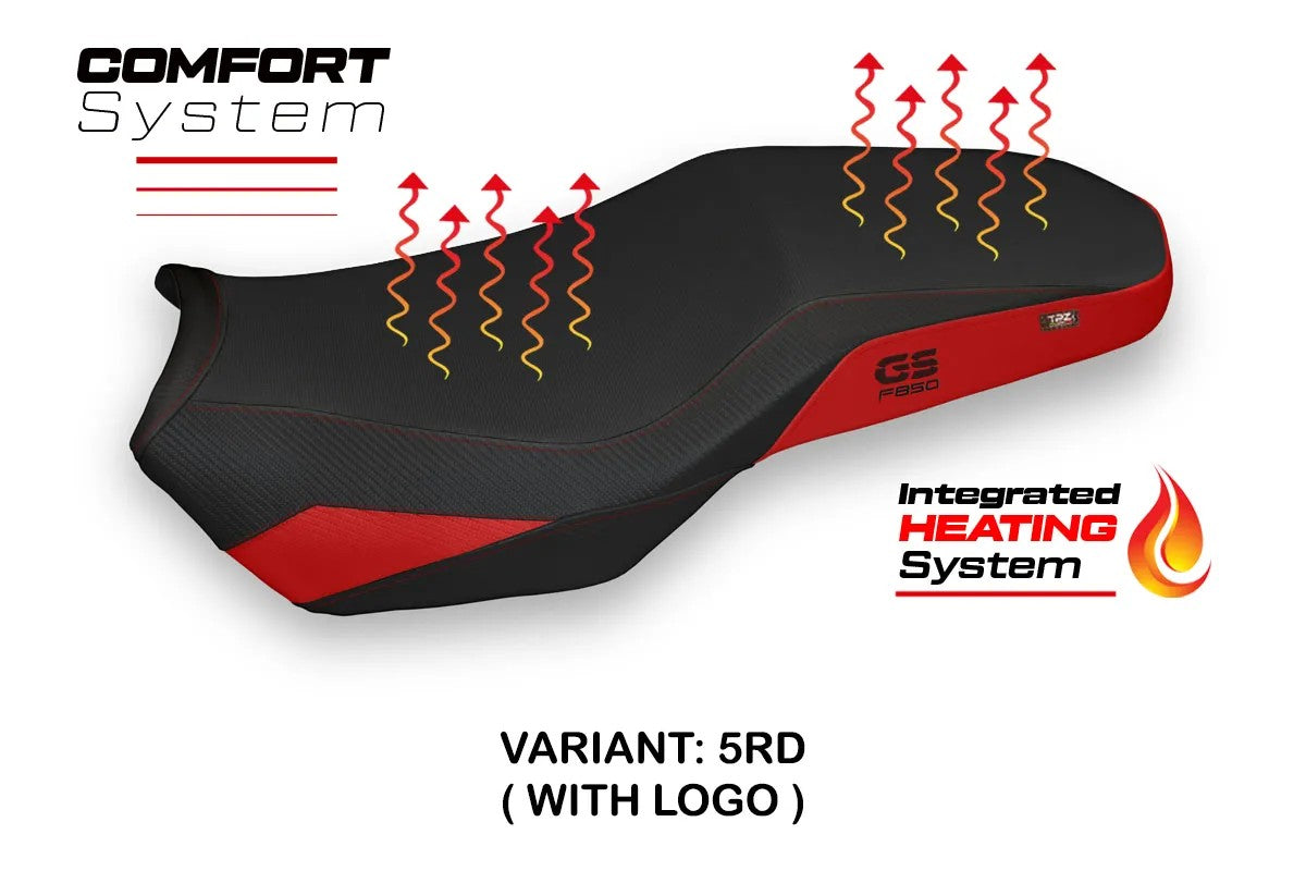 BMW F850GS Adv 2019-2024 Seat Cover TPZ Italia Heated Comfort Red