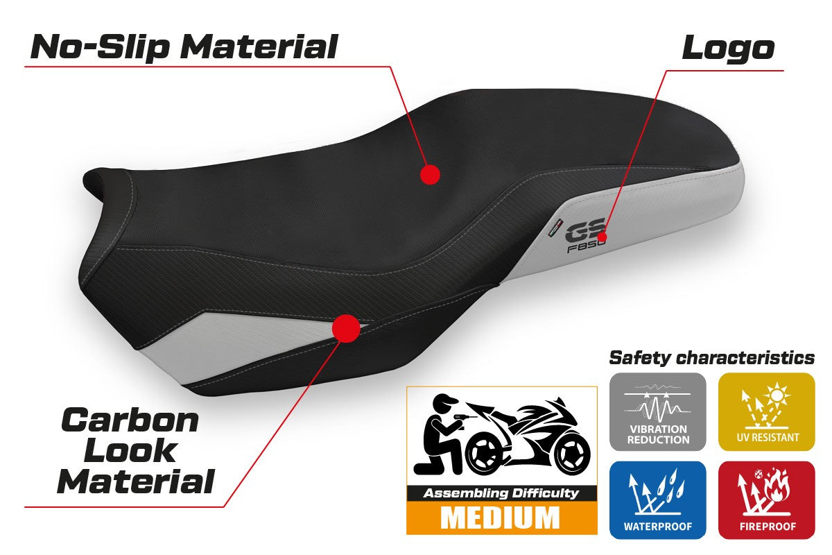 BMW F850GS 2018-2026 Seat Cover TPZ Italia Silver