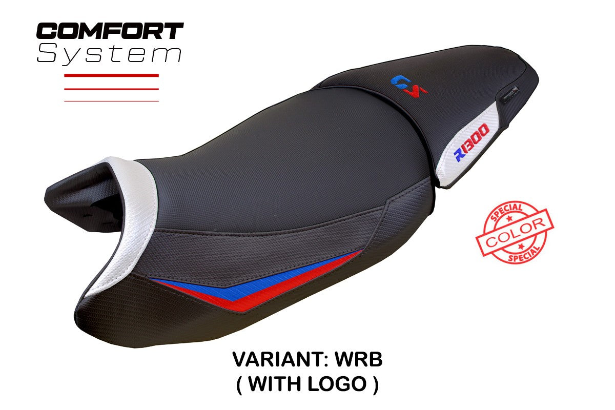 BMW R1300GS 2023-2026 Seat Cover TPZ Italia Comfort White Red Blue