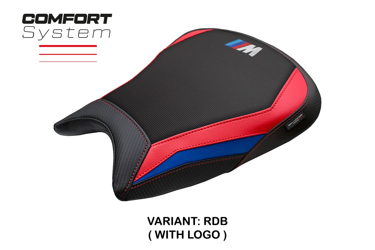 BMW M1000RR 2023-2026 Seat Cover TPZ Italia Comfort Red Blue