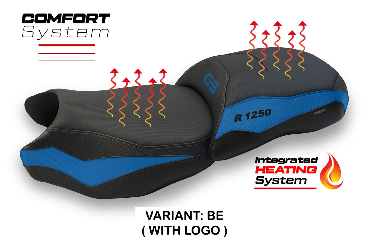BMW R1250 GS 2019-2023 Seat Cover TPZ Italia Heated Blue Black