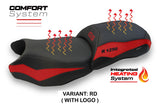 BMW R1250 GS 2019-2023 Seat Cover TPZ Italia Heated Red Black