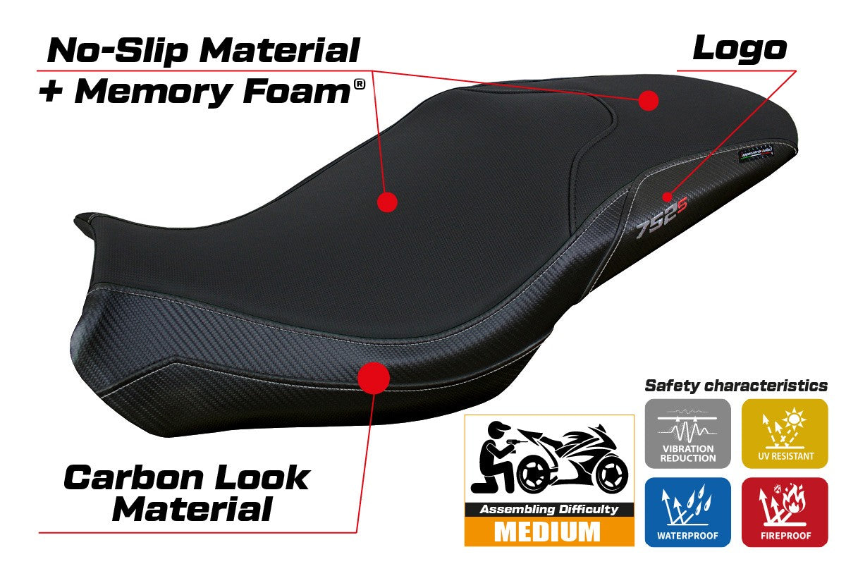 Benelli 752S 2019-2026 Seat Cover TPZ Italia Comfort Black