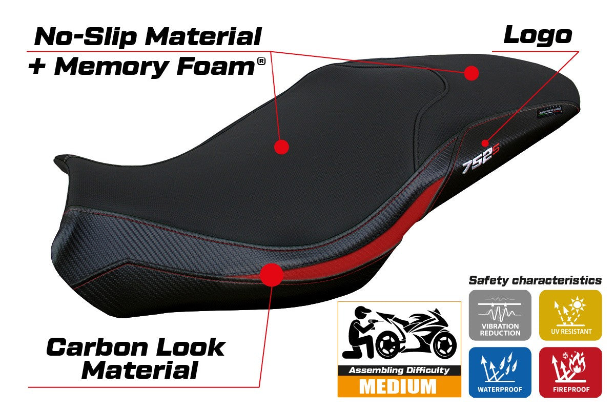 Benelli 752S 2019-2026 Seat Cover TPZ Italia Comfort Red