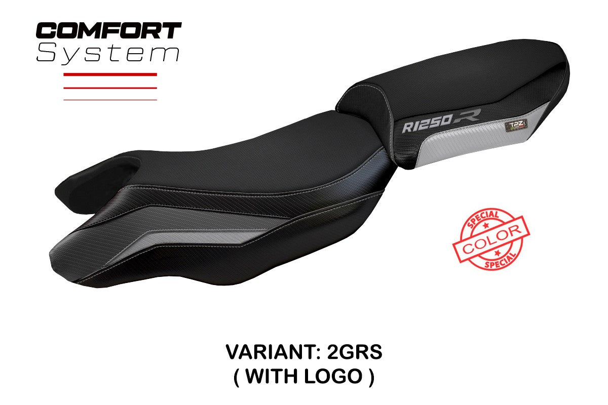 BMW R1250R 2019-2025 Seat Cover TPZ Italia Comfort Grey Silver