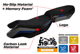 BMW R1250RS 2020-2024 Seat Cover TPZ Italia Heated Comfort Blue Grey