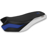 BMW R1200/1250 GS Rallye 2017-2024 Seat Cover TPZ Italia Comfort Blue White