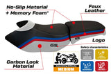 BMW R1200GS ADV 2006-2012 Seat Cover TPZ Italia Comfort White SE