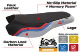 BMW R1200/1250 GS Rallye 2017-2024 Seat Cover TPZ Italia Comfort Silver
