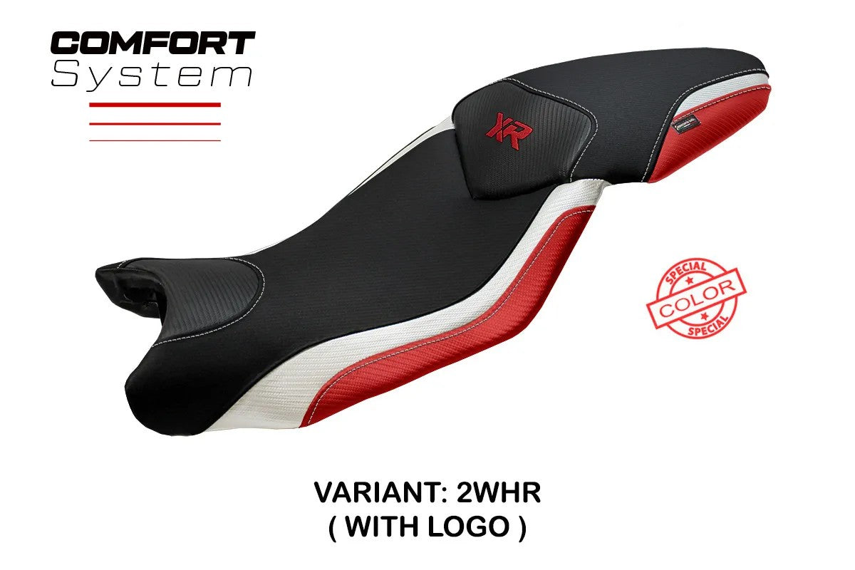 BMW S1000XR 2015-2019 Seat Cover TPZ Italia Comfort White Red