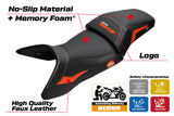 KTM 1390 Super Adventure S 2025-2026 Seat Cover TPZ Italia Comfort Orange Black
