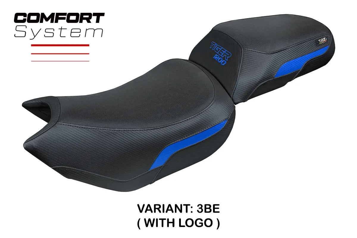 Triumph Tiger 1200 2022-2026 Seat Cover TPZ Italia Comfort Blue Black