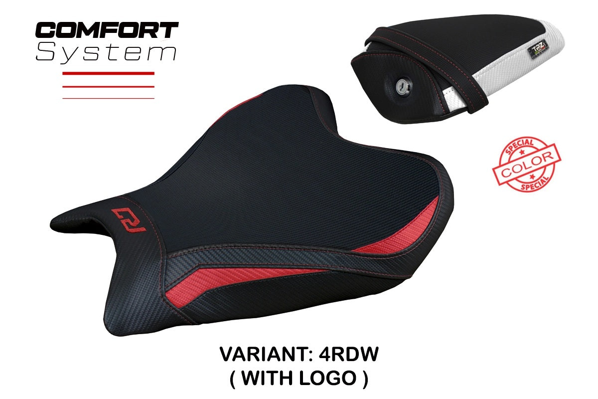 Yamaha R7 2021-2026 Seat Cover TPZ Italia Comfort Red White Black