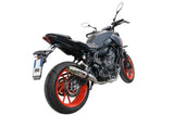 Yamaha Mt-07 2021-2024 Exhaust GPR Full System Deeptone Inox