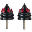 Sixty61 Gatling Bar Ends - Yamaha R6 1999-2020, R6S 2006-2009 Black With Red