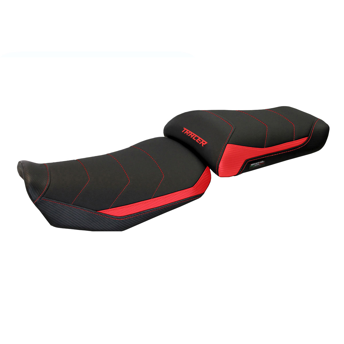 Funda de asiento Yamaha Tracer 900 2015-2017 Tappezzeria Italia TPZ Comfort en rojo y negro