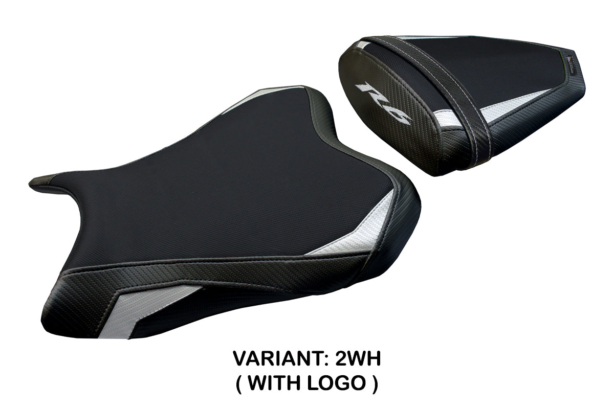 Yamaha YZF R6 2006-2007 Seat Cover Tappezzeria Italia TPZ in White and Black