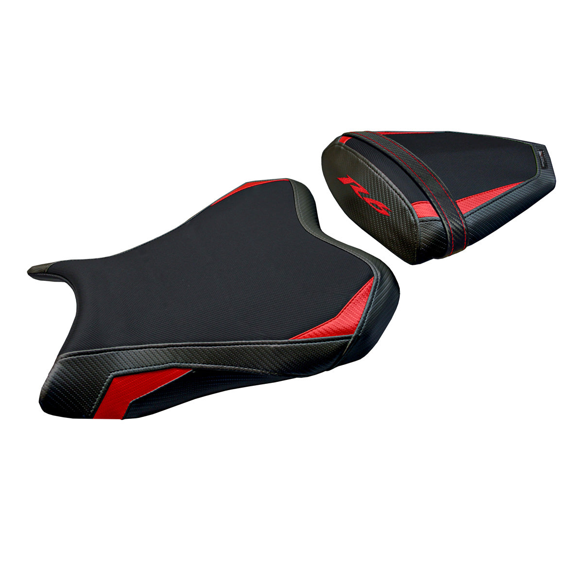 Funda de asiento Yamaha YZF R6 2006-2007 Tappezzeria Italia TPZ en rojo y negro