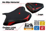Funda de asiento Yamaha YZF R6 2006-2007 Tappezzeria Italia TPZ en rojo y negro