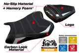 Funda de asiento Yamaha YZF R6 2006-2007 Tappezzeria Italia TPZ Comfort en blanco y negro
