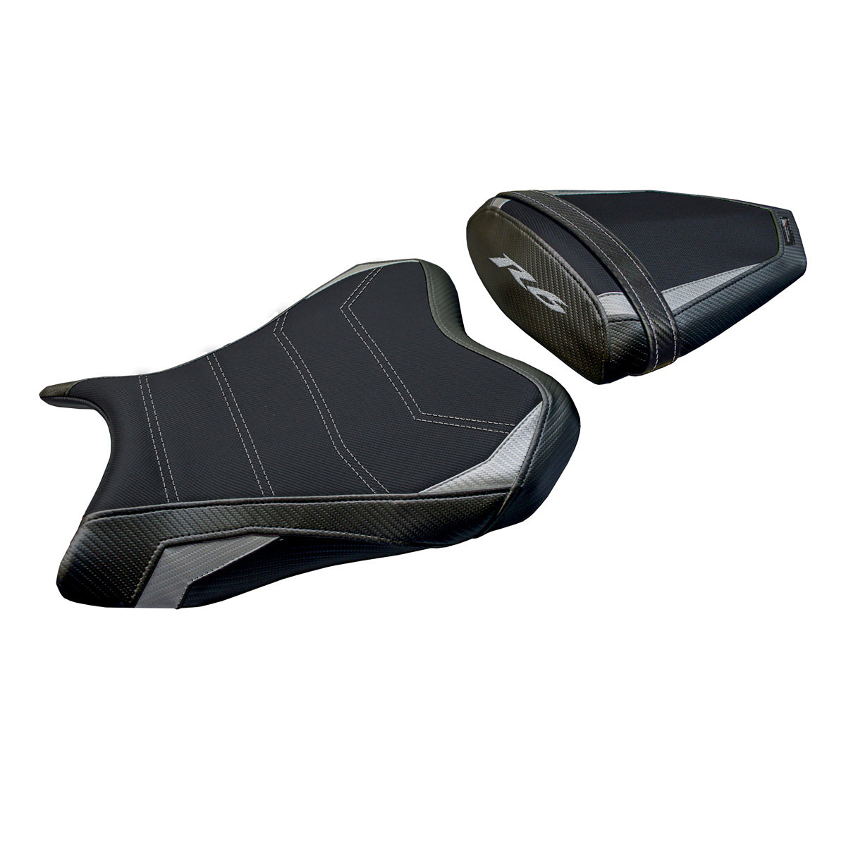 Funda de asiento Yamaha YZF R6 2006-2007 Tappezzeria Italia TPZ Comfort en plata y negro
