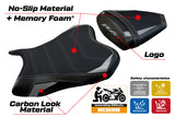 Funda de asiento Yamaha YZF R6 2006-2007 Tappezzeria Italia TPZ Comfort en plata y negro