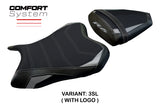 Funda de asiento Yamaha YZF R6 2006-2007 Tappezzeria Italia TPZ Comfort en plata y negro