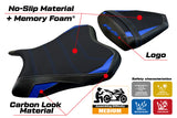 Yamaha YZF R6 2006-2007 Seat Cover Tappezzeria Italia TPZ Comfort in Blue and Black