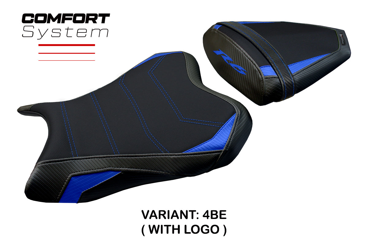 Yamaha YZF R6 2006-2007 Seat Cover Tappezzeria Italia TPZ Comfort in Blue and Black