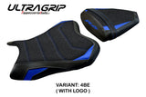 Funda de asiento Yamaha YZF R6 2006-2007 Tappezzeria Italia TPZ en Ultragrip Azul y Negro