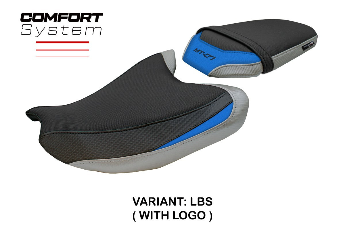 Yamaha MT-07 FZ07 2025 Seat Cover Tappezzeria Italia TPZ Comfort Silver Light Blue Black