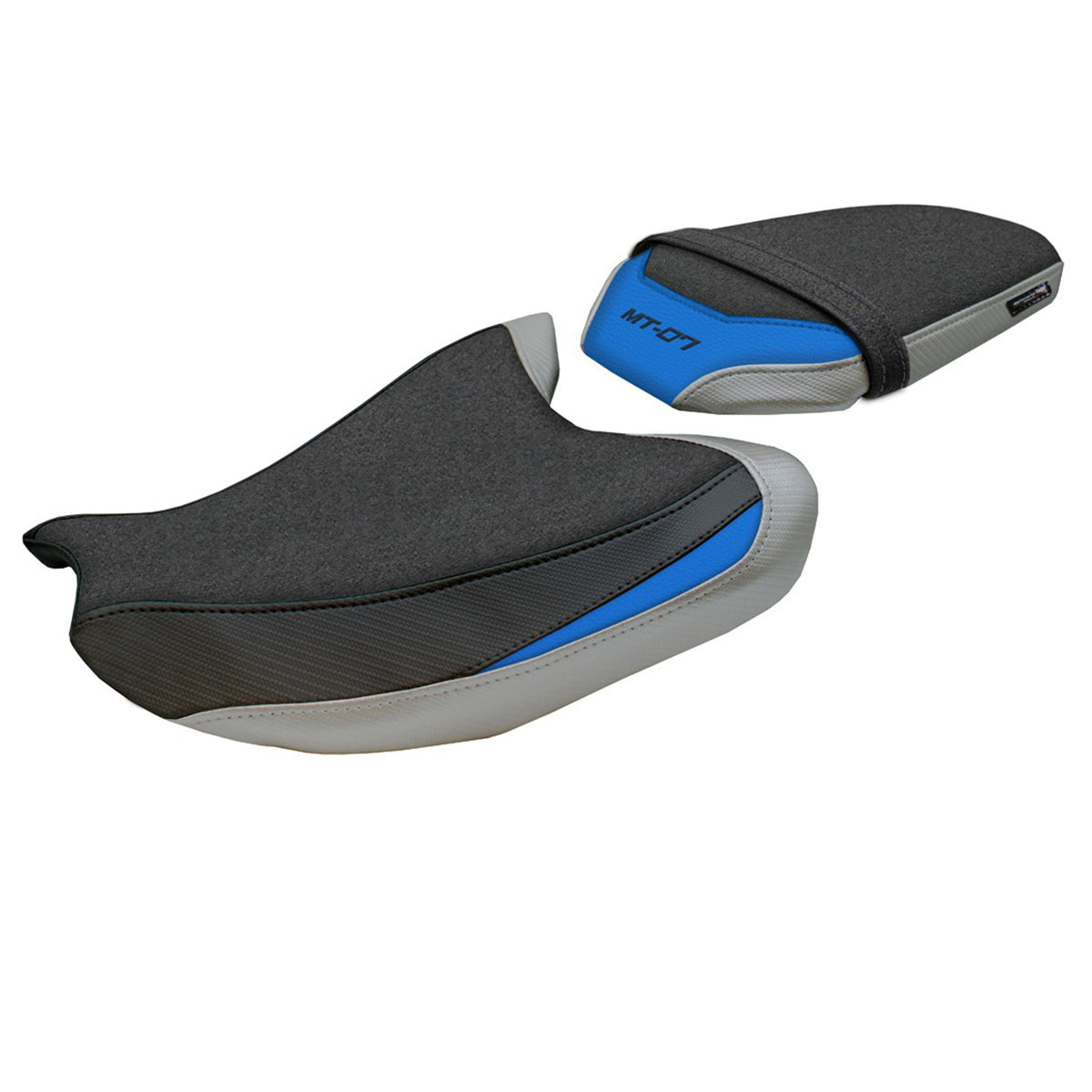 Yamaha MT-07 FZ07 2025 Seat Cover Tappezzeria Italia TPZ Ultragrip Silver Light Blue Black