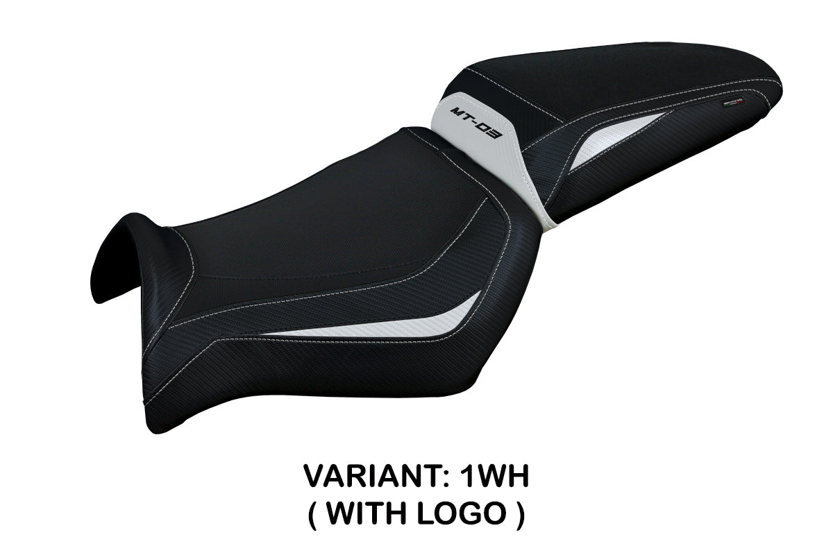 Yamaha MT-03 FZ03 2006-2014 Seat Cover Tappezzeria Italia TPZ in White