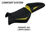 Yamaha MT-03 FZ03 2006-2014 Seat Cover Tappezzeria Italia TPZ Comfort in Yellow