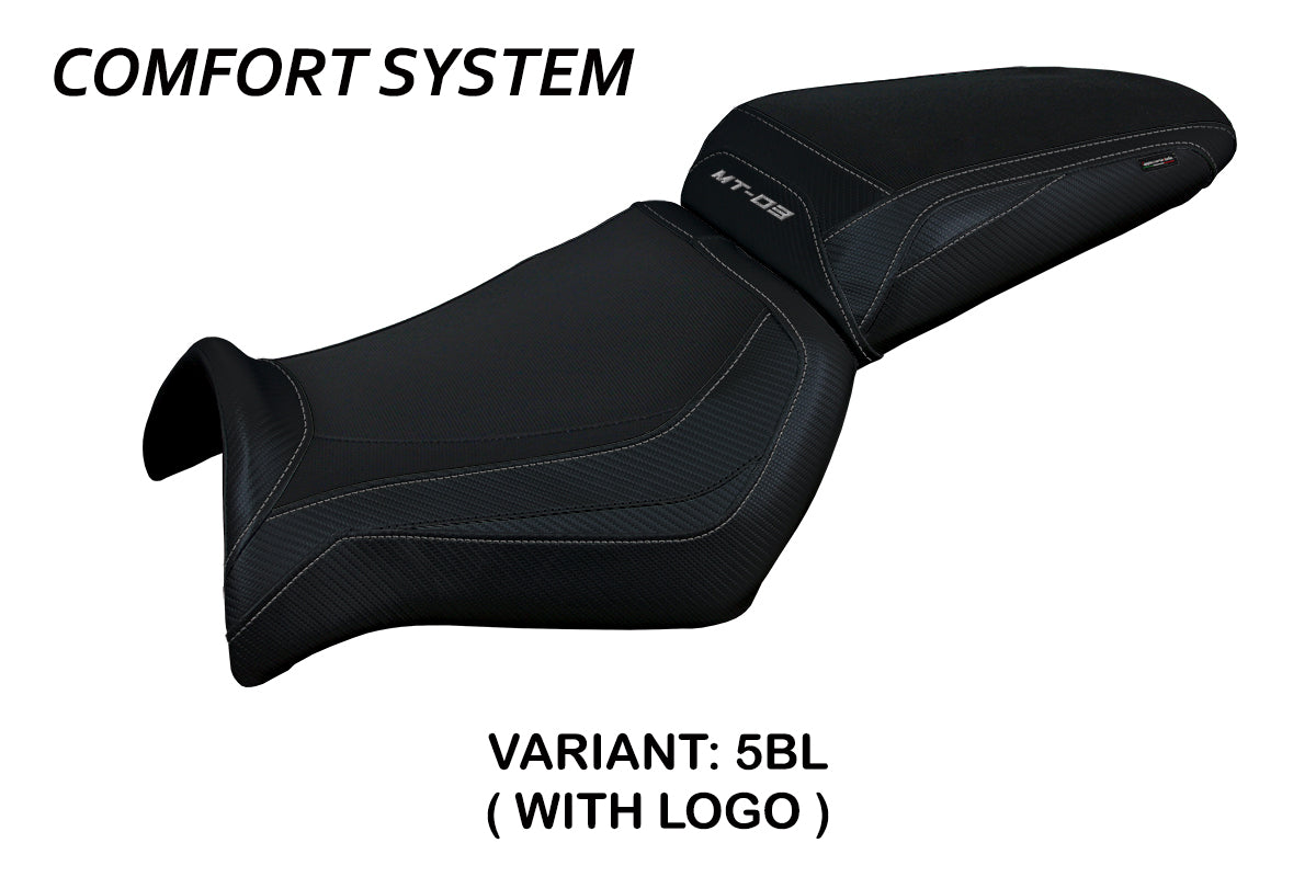 Yamaha MT-03 FZ03 2006-2014 Seat Cover Tappezzeria Italia TPZ Comfort in Black