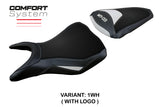 Funda de asiento Yamaha MT-03 FZ03 2020-2024 Tappezzeria Italia TPZ Comfort en blanco y negro