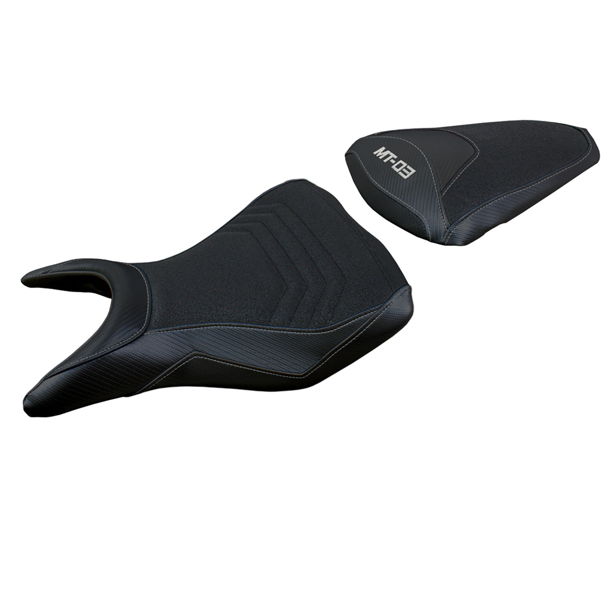 Funda de asiento Yamaha MT-03 FZ03 2020-2024 Tappezzeria Italia TPZ Ultragrip en negro