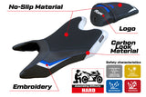 Yamaha YZF R125 2019-2023 Seat Cover Tappezzeria Italia TPZ in White and Blue