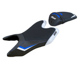 Funda de asiento Yamaha YZF R125 2019-2023 Tappezzeria Italia TPZ Comfort en blanco y azul