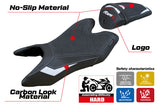 Funda de asiento Yamaha YZF R125 2019-2023 Tappezzeria Italia TPZ Ultragrip en blanco