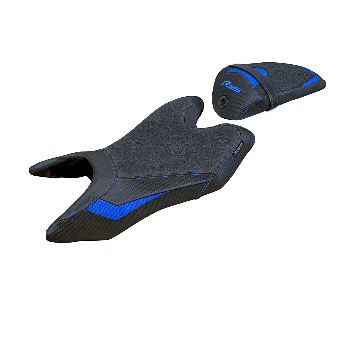 Funda de asiento Yamaha YZF R125 2019-2023 Tappezzeria Italia TPZ Ultragrip en azul