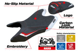 Yamaha YZF R125 2019-2023 Seat Cover Tappezzeria Italia TPZ Ultragrip in White and Red