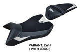 Yamaha YZF R125 2016-2018 Seat Cover Tappezzeria Italia TPZ in White and Black