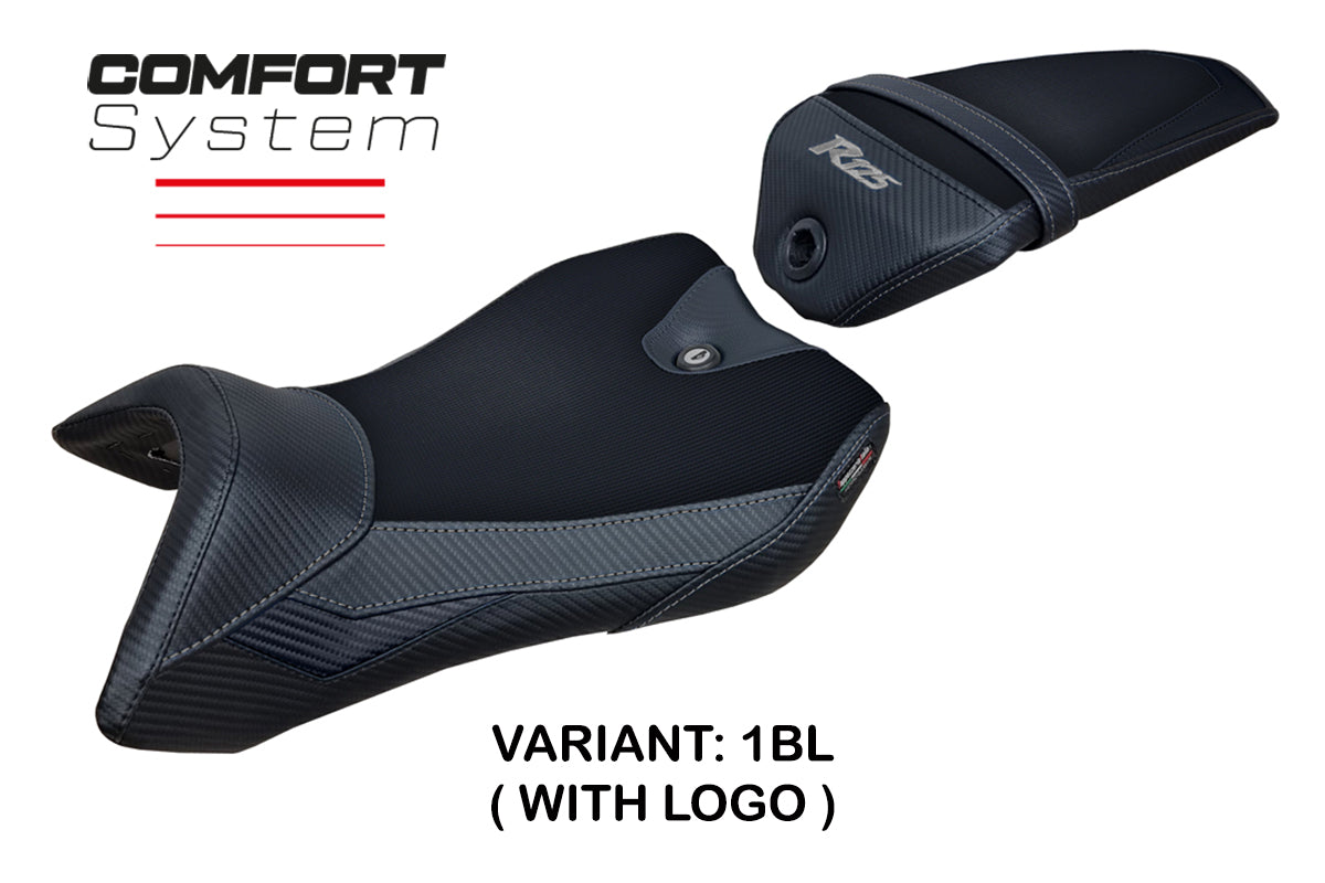 Funda de asiento Yamaha YZF R125 2016-2018 Tappezzeria Italia TPZ Comfort en negro