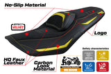 Funda de asiento para Yamaha T-Max 560 2022-2025 Tappezzeria Italia TPZ en amarillo y negro