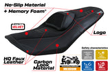 Funda de asiento Yamaha T-Max 560 2022-2025 Tappezzeria Italia TPZ Comfort en negro