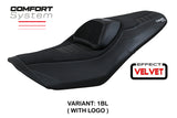 Funda de asiento Yamaha T-Max 560 2022-2025 Tappezzeria Italia TPZ Comfort en negro