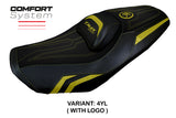 Yamaha T-Max 560 2022-2026 Seat Cover TPZ Italia Comfort Yellow Black