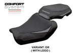 Funda de asiento Yamaha Tracer 9 / 9 GT 2025 Tappezzeria Italia TPZ Comfort Gris Negro