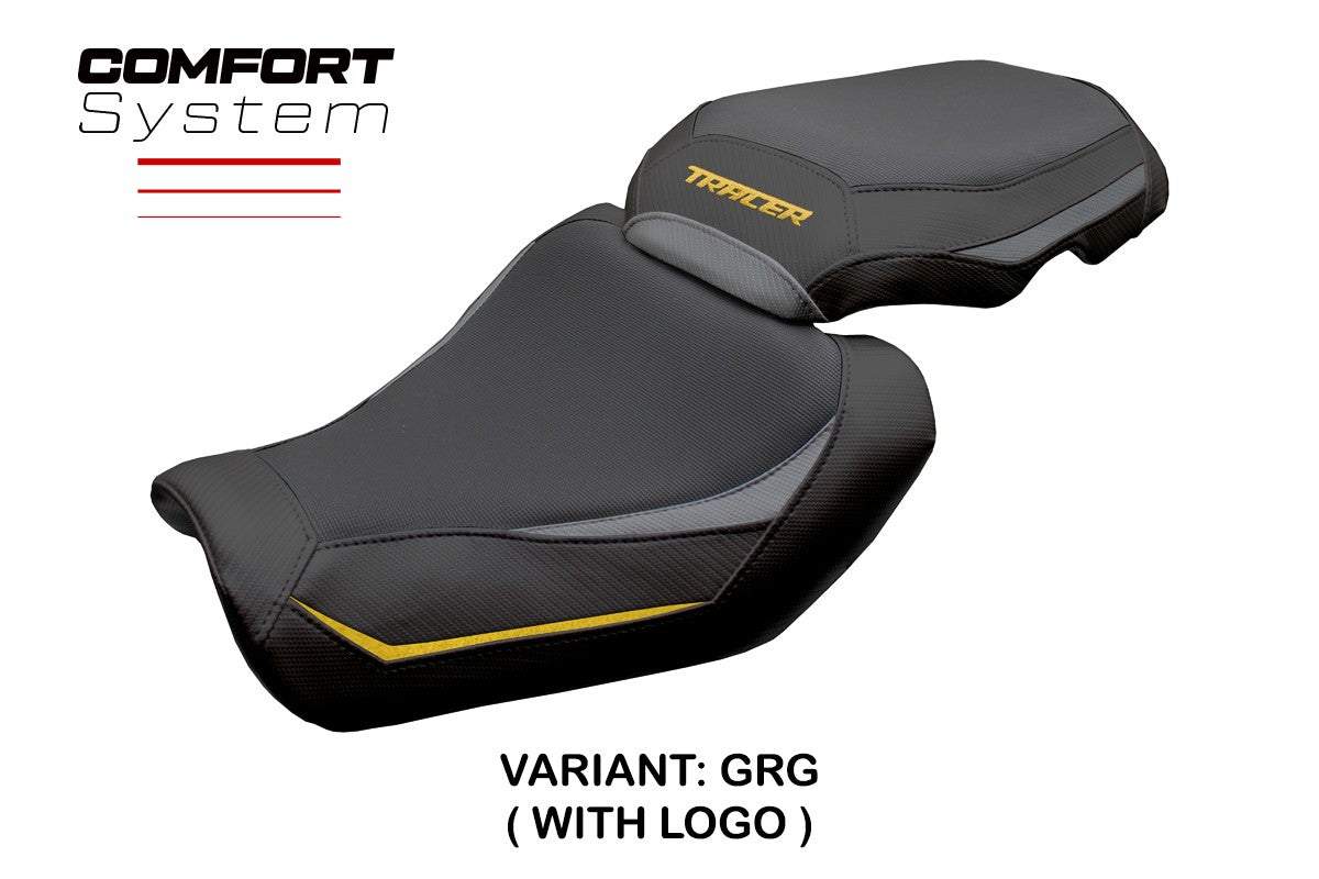 Funda de asiento Yamaha Tracer 9 / 9 GT 2025 Tappezzeria Italia TPZ Comfort Gris Dorado Negro